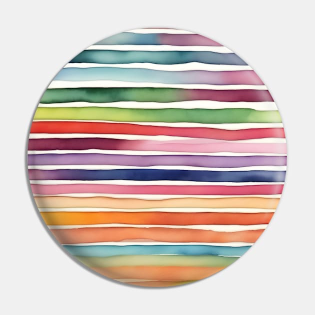 Multicolored striped Pin by craftydesigns