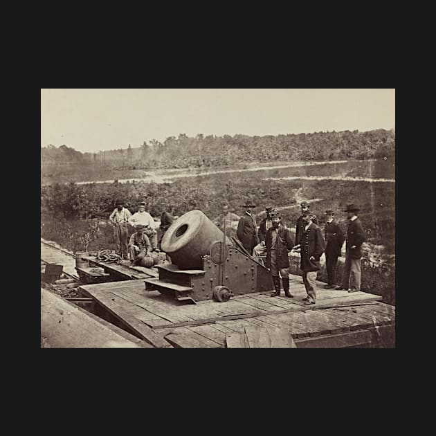 Vintage Civil War The Dictator Siege Mortar at Petersburg by pdpress