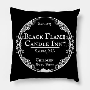 Sanderson Sisters Halloween Black Flame Candle Inn Bed Breakfast Tee Hocus Pocus Funny Fall Casual Pillow