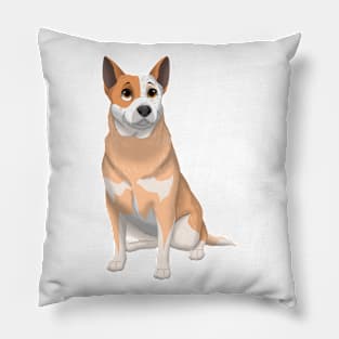 Red Australian Cattle Dog Pillow