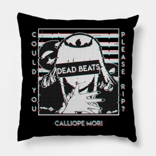 Calliope Mori Glitched Pillow