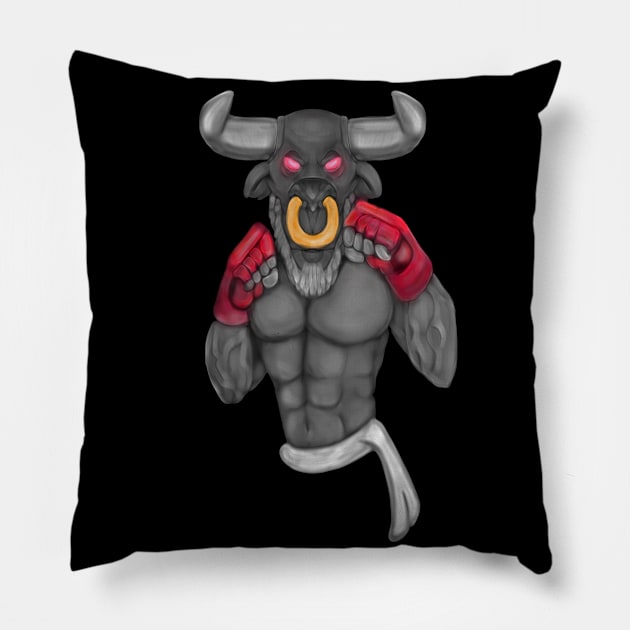 Minotaur Pillow by BIGNOS