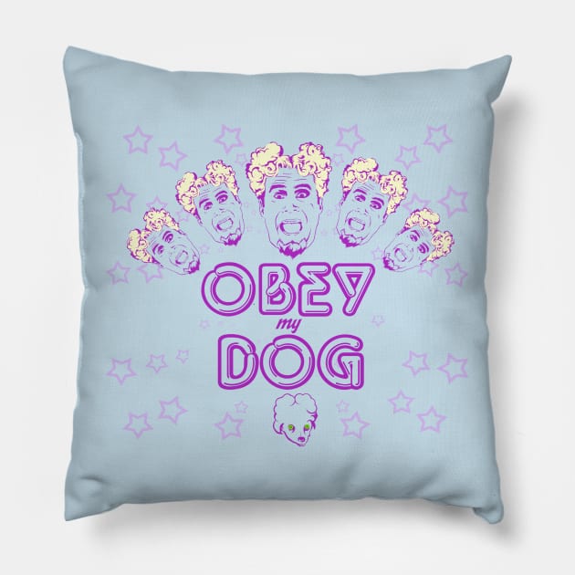 Obey My Dog Pillow by mosgraphix