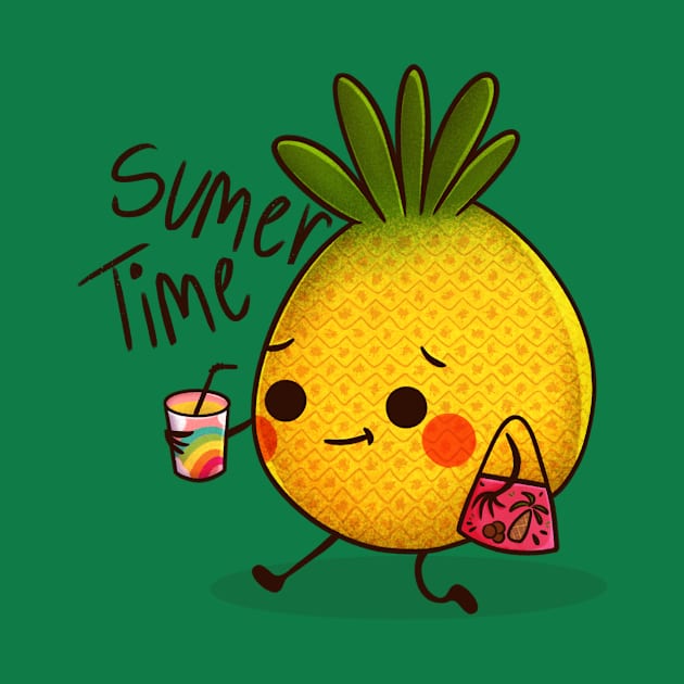 Summer Time Pineapple by lamosquitamuerta