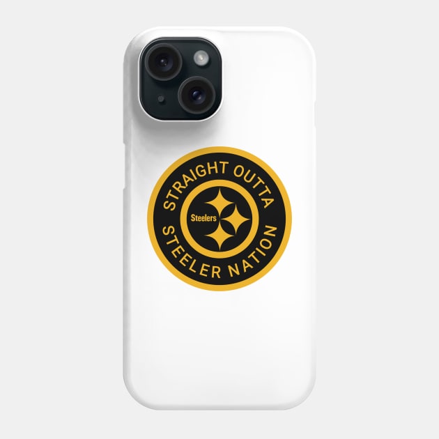 Straight Outta Steeler Nation Phone Case by BURN444