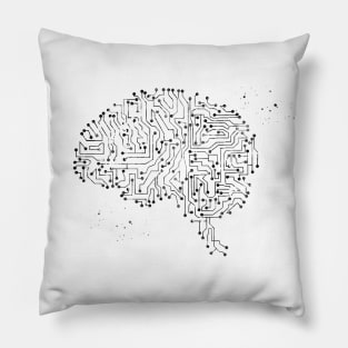 Circuit board brain Pillow