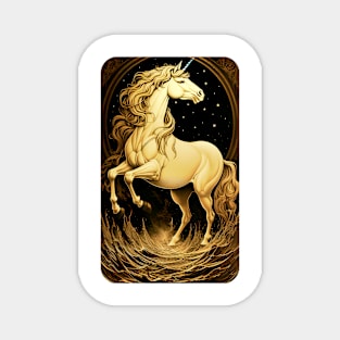 Vintage Unicorn Painting Magnet