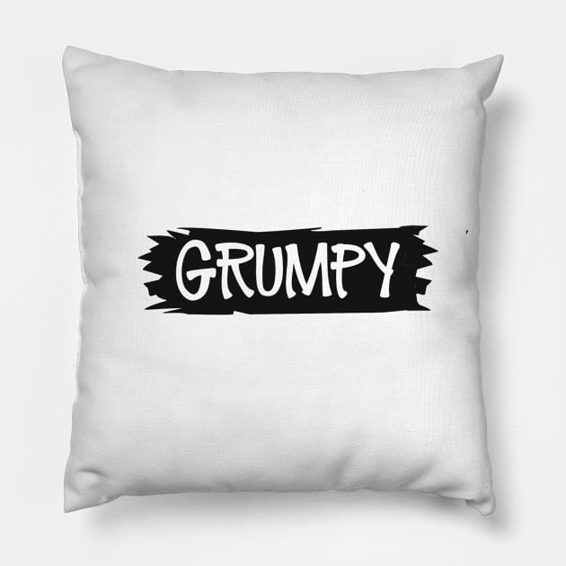 Grumpy Grandfather Papa Pappaw Pillow by Imp's Dog House