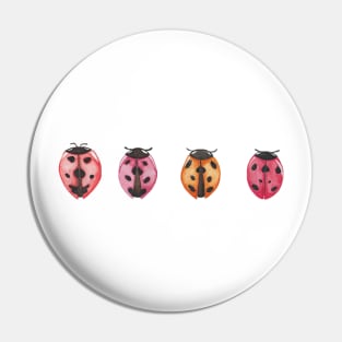 Ladybug watercolor pattern Pin