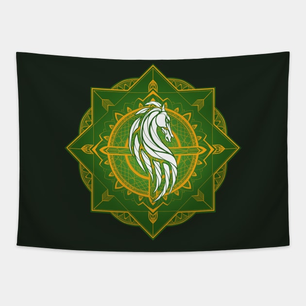 Riders of Rohan (Heraldic Colours) Tapestry by njonestees