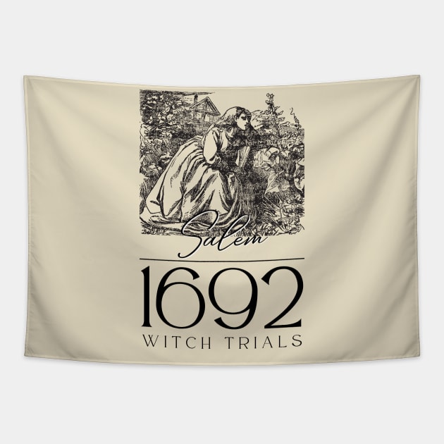 1692 Salem Witch Trials Tapestry by Golden Eagle Design Studio