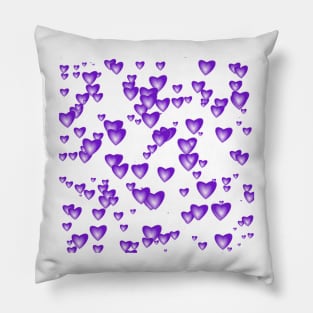 Little Purple Passion Hearts Pillow