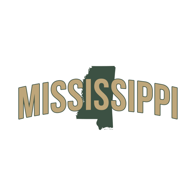 Mississippi State Map and Name by Novel_Designs