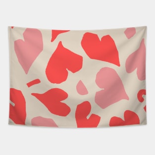 Pink Matisse Hearts Tapestry