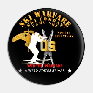 USMC Special Operations - Ski Warfare - Ski Combat - Winter Warfare X 300 Pin