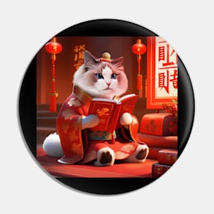 Chinese Zodiac Cat Pin