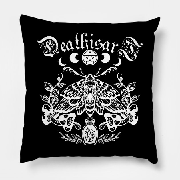 Deathmoth Pillow by Death Is Art