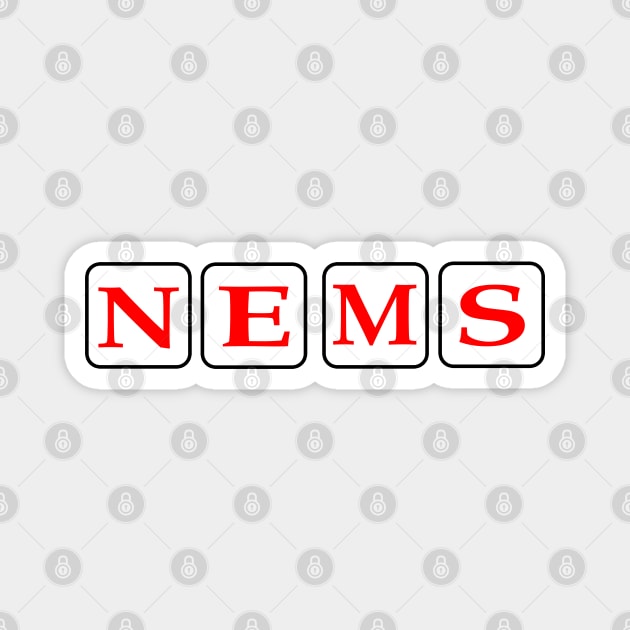 North End Music Stores (NEMS) Magnet by Lyvershop