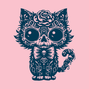 Gothic kitten with rose T-Shirt