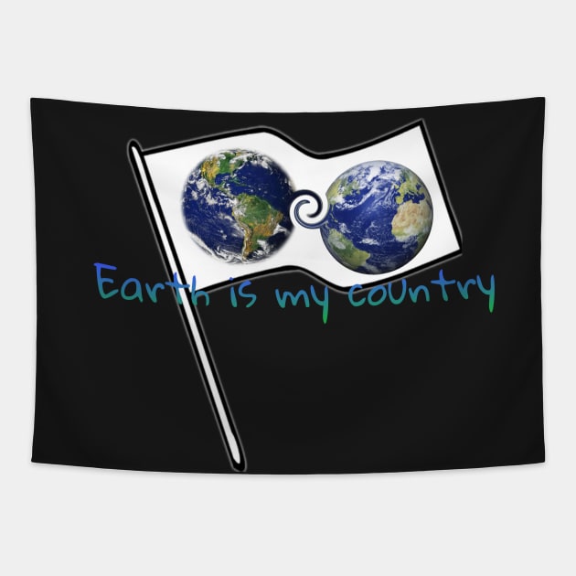 Earth is my country Tapestry by Khala