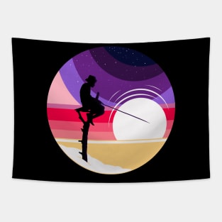 lunar fisher Tapestry