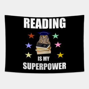 Reading is my superpower Tapestry