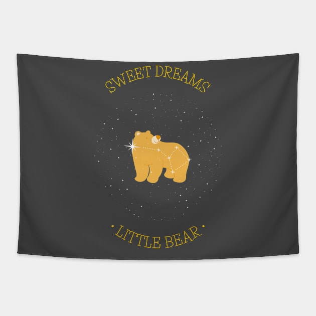 Little Bear Sweet Dreams Tapestry by Tip Top Tee's