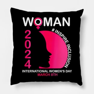 Inspire Inclusion International Womens Day 2024 Pillow