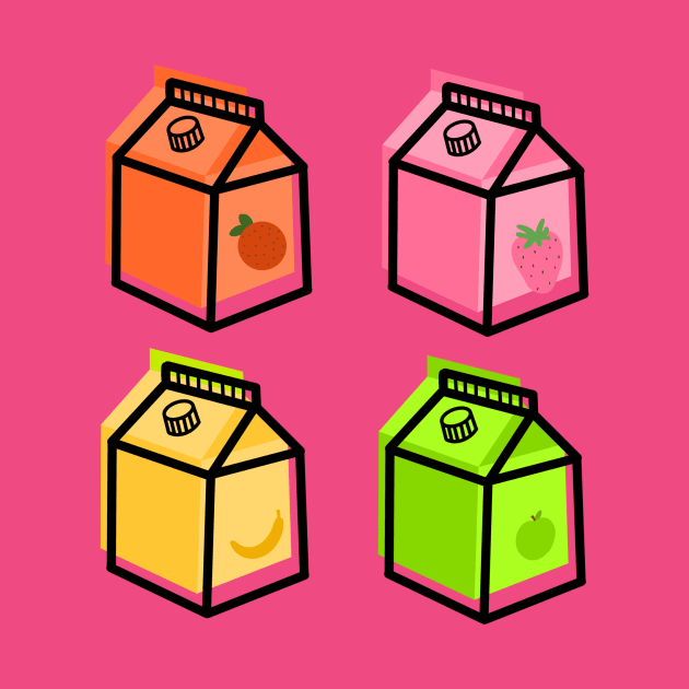 Juice Cartons by morgandraws