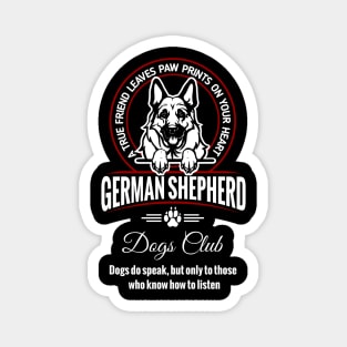 German Shepherd Can Speak. Magnet