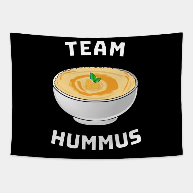 Team Hummus | Vegan Vegetarian Falafel Plant Based Tapestry by MGO Design