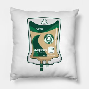 Chilled Coffee Drink IV Bag for medical and nursing students, nurses, doctors, and health workers who are coffee lovers Pillow