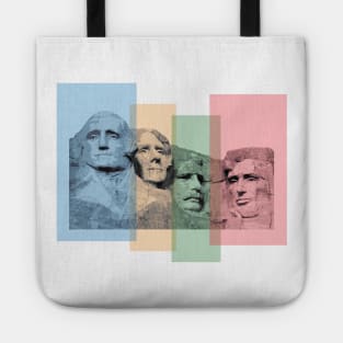 Mount Rushmore pop art Tote