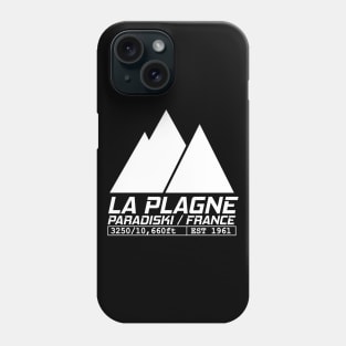 La Plagne France Ski Resort Paradiski Skiing Phone Case