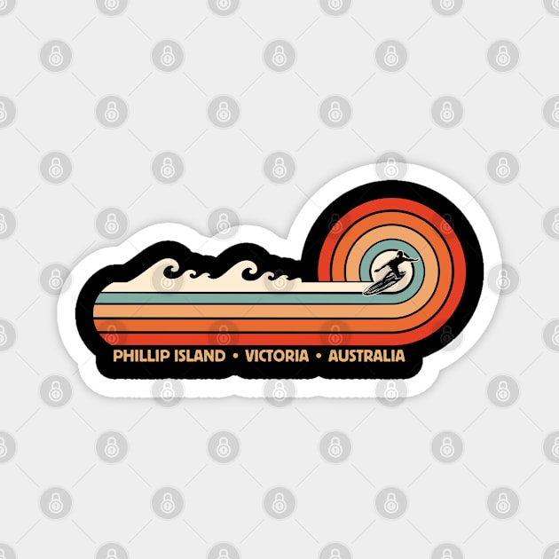 Phillip Island Victoria Australia Magnet by Timeless Chaos