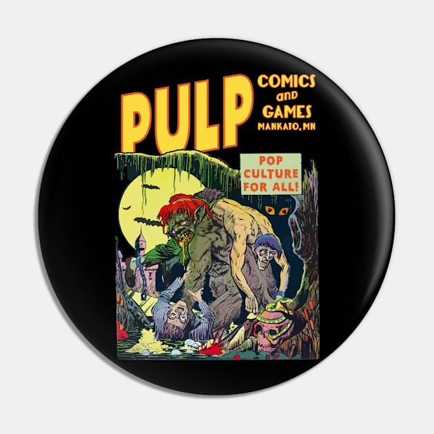 Pulp Swamp Monster Pin by PULP Comics and Games