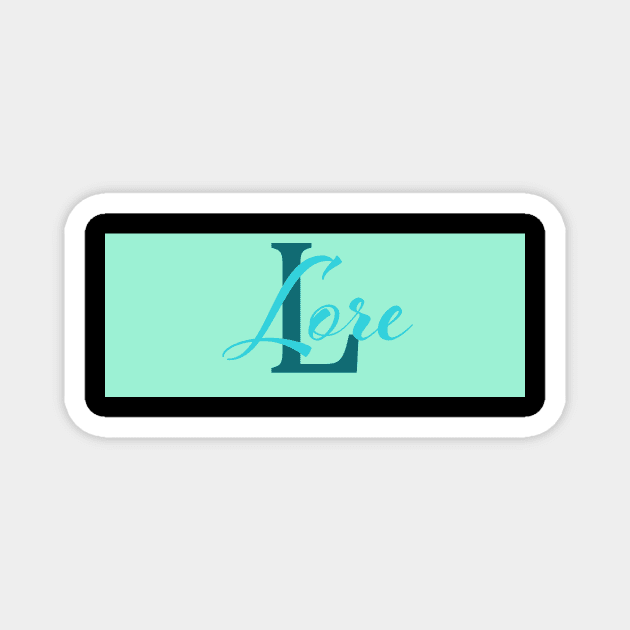 German Name "Lore" Magnet by PandLCreations