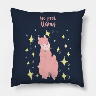 No Probllama cute Llama Pillow