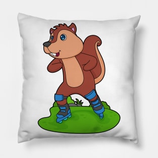 Squirrel Inline skating Roller skates Pillow