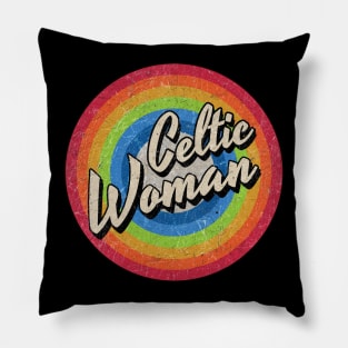 Vintage Style circle - Celtic Woman Pillow