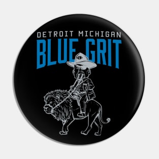 Blue Grit - Dark Backgrounds Pin