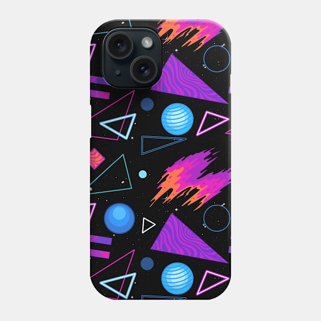 Geometrical Space Pattern Cosmic Pop Art Universe Phone Case by Stayhoom
