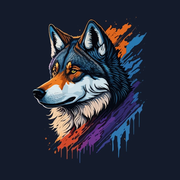 Wolf Portrait by SpriteGuy95