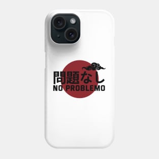 No Problemo In Japanese With Cloud Symbol - Withe Phone Case