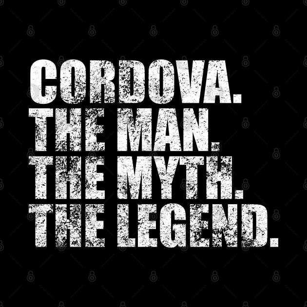 Cordova Legend Cordova Family name Cordova last Name Cordova Surname Cordova Family Reunion by TeeLogic