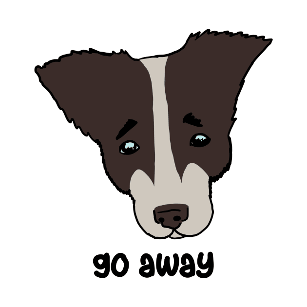 go away. sad dog by Karl_The_Faun