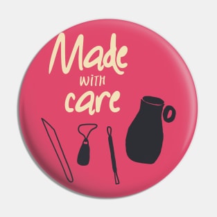 Ceramics made with care Pin