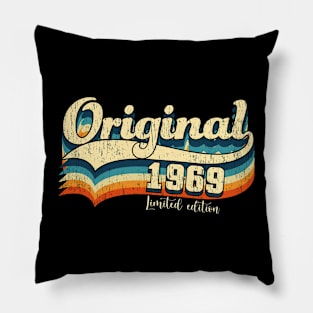 54th Birthday Gift Boy Girl Vintage Original 1969 Limited Edition Pillow