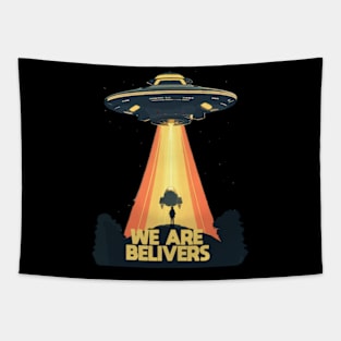 UFO Extraterrestrial Alien Outer Space Tapestry