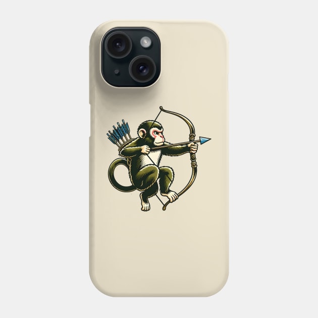 Hunting monkey Phone Case by Japanese Fever